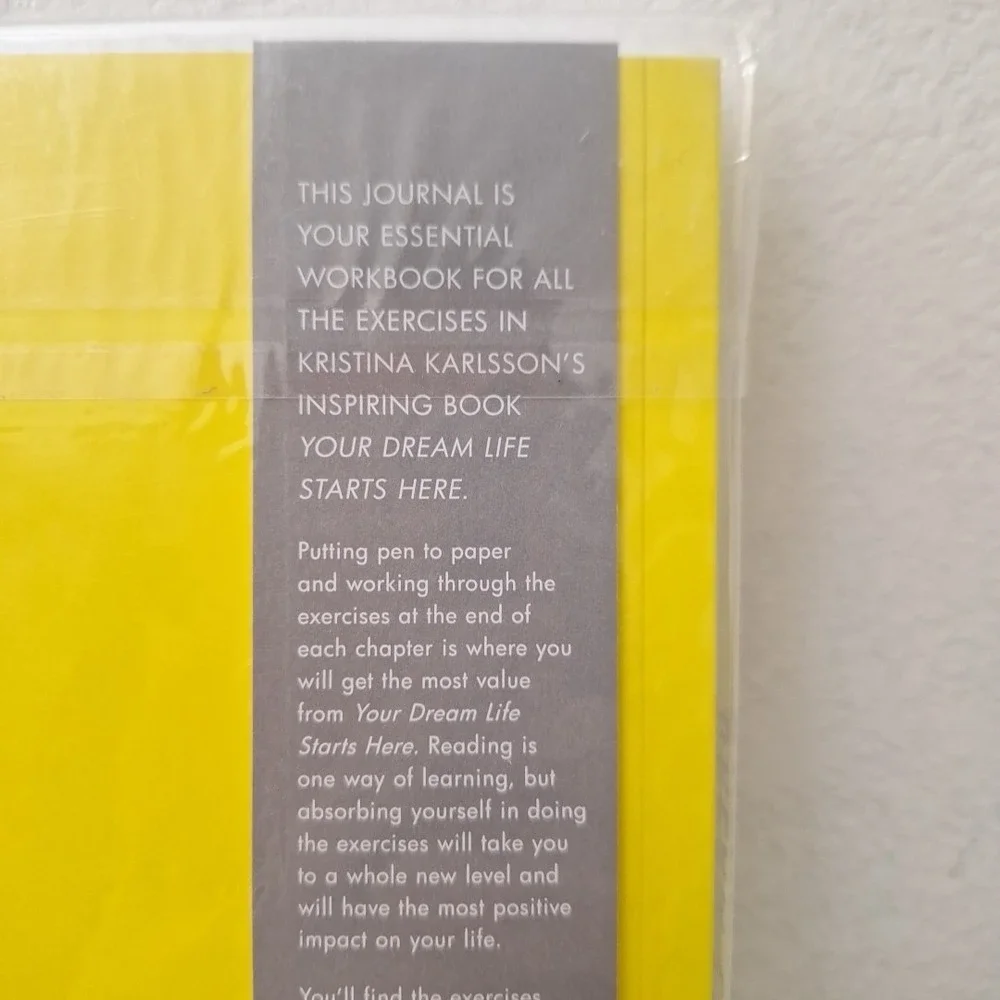 Your Dream Life Journal by Kristina Karlsson Workbook Exercises NEW SEALED